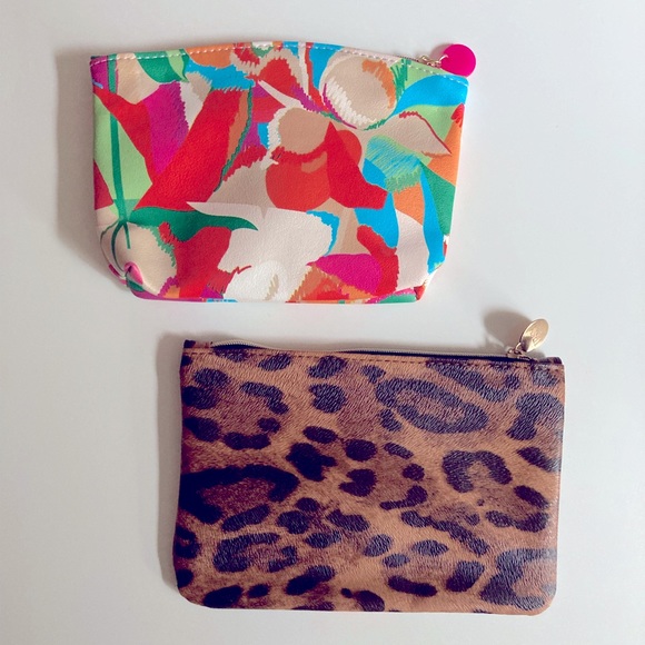 IPSY Set of 2 Make Up Bags, Animal Print Makeup Bag, Cosmetic Bag, Travel Pouch - Picture 2 of 2